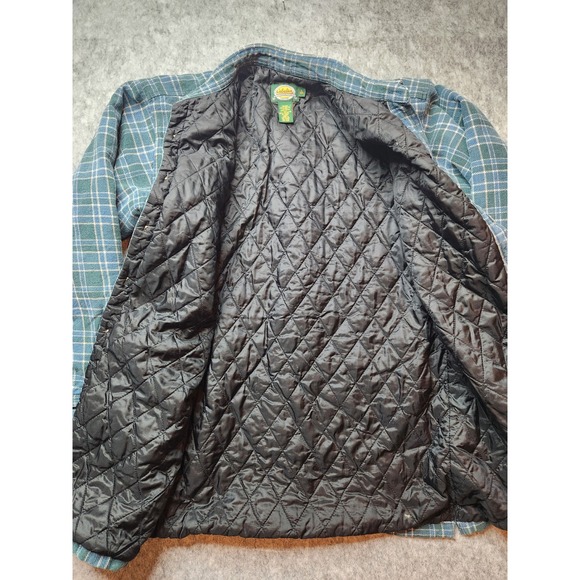 Cabelas Mens Large Flannel Button Up Shirt Jacket Shacket Size L - Picture 4 of 15
